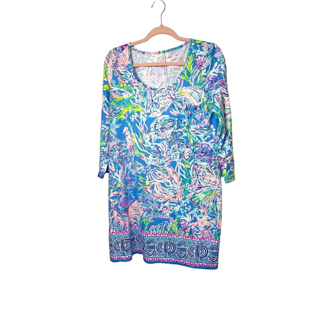 LILLY PULITZER Beacon Dress All Together Now‎ Women’s Size Large Multicolor NWOT